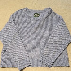 American Eagle Cashmere Women's Light Blue Crew Neck Sweater